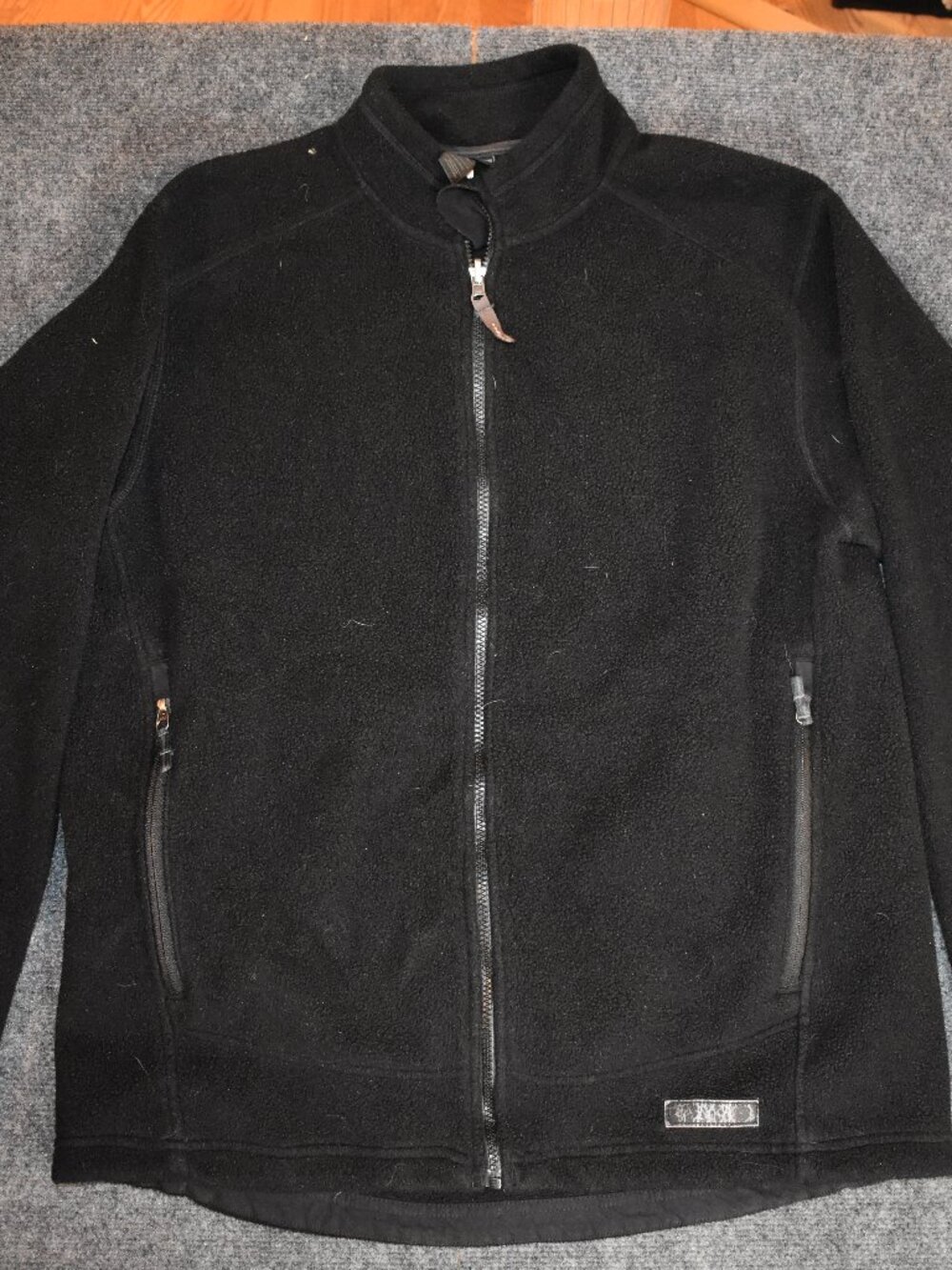 REI Jacket Men's XL Black Full Zip Fleece Outdoor Pullover Warm Zip-In